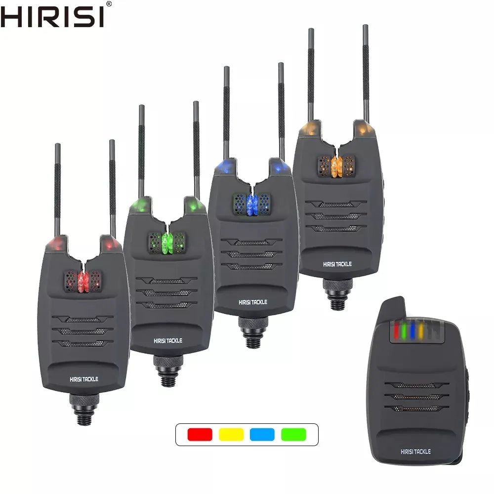 Hirisi Wireless Fishing Bite Alarm Set - Custom Tones, High to Low Pit –  Bulletproof Carp USA