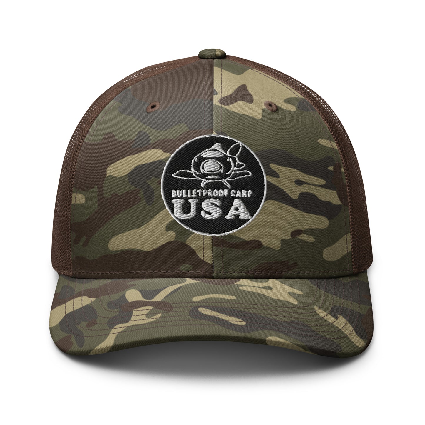Camouflage trucker hat