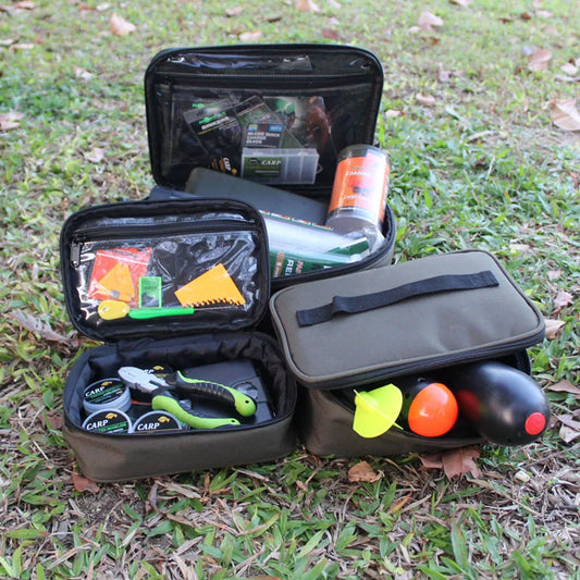 Carp Fishing Accessories Storage Bag: Comprehensive Tackle Organizer